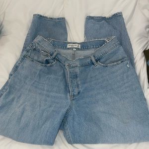Abercrombie Crossover High Waisted Dad Jean